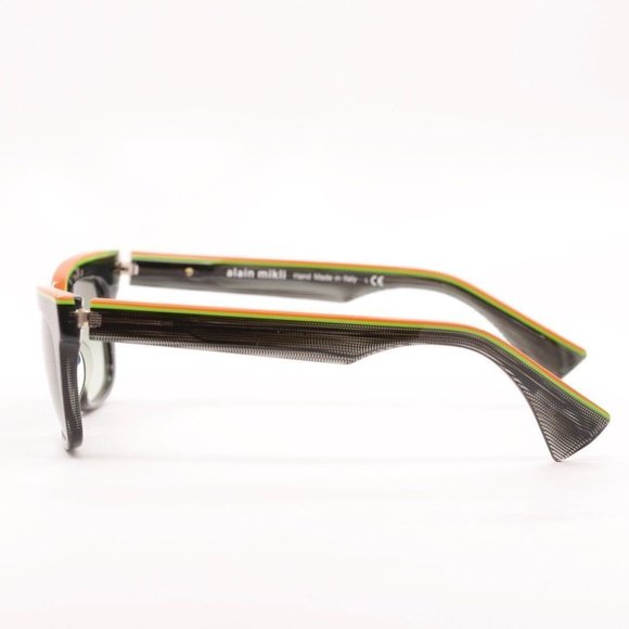 ALAIN MIKLI A05020 D0068E Black Green Orange Women Sunglasses 50mm